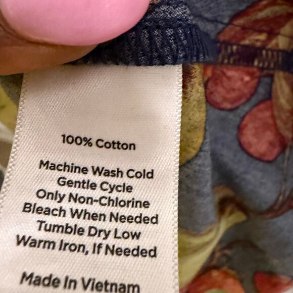 Talbots Dress $168 Sz 12 Puff Sleeve Poplin Midi Dress - Picture 6 of 8